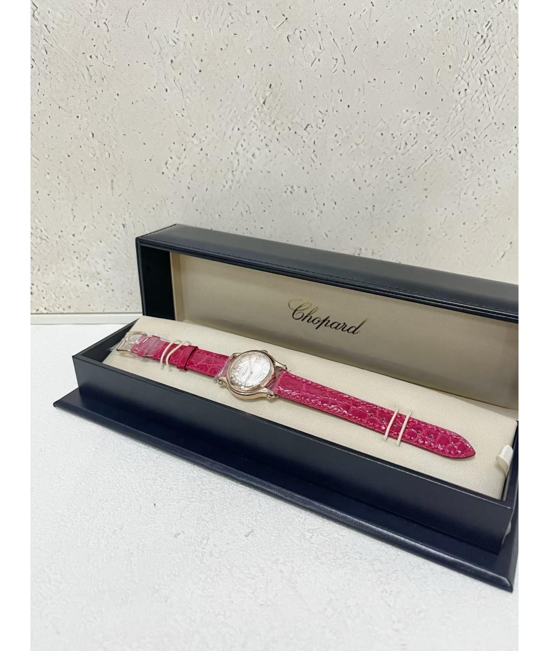 CHOPARD Белые часы из розового золота, фото 3