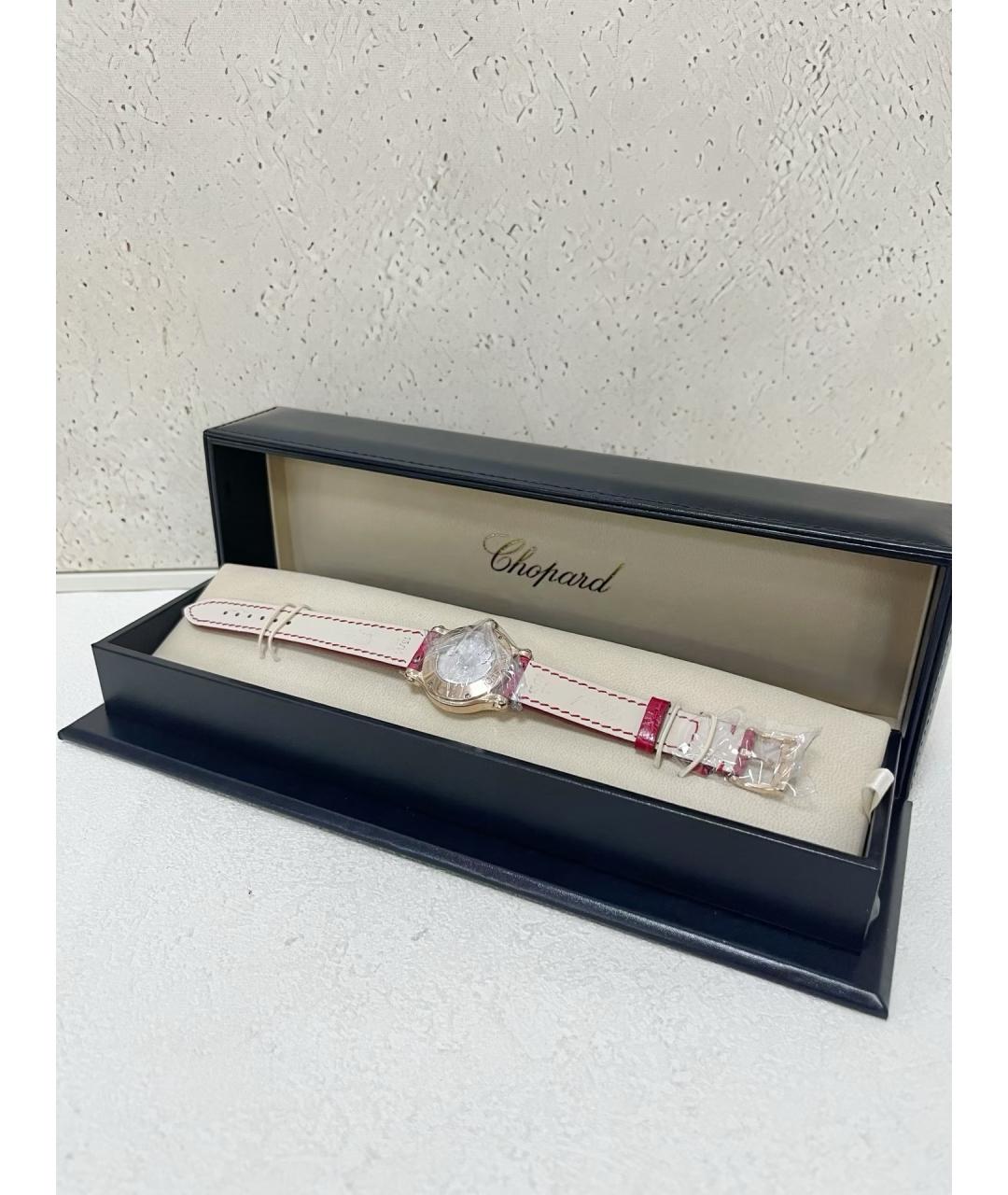 CHOPARD Белые часы из розового золота, фото 4