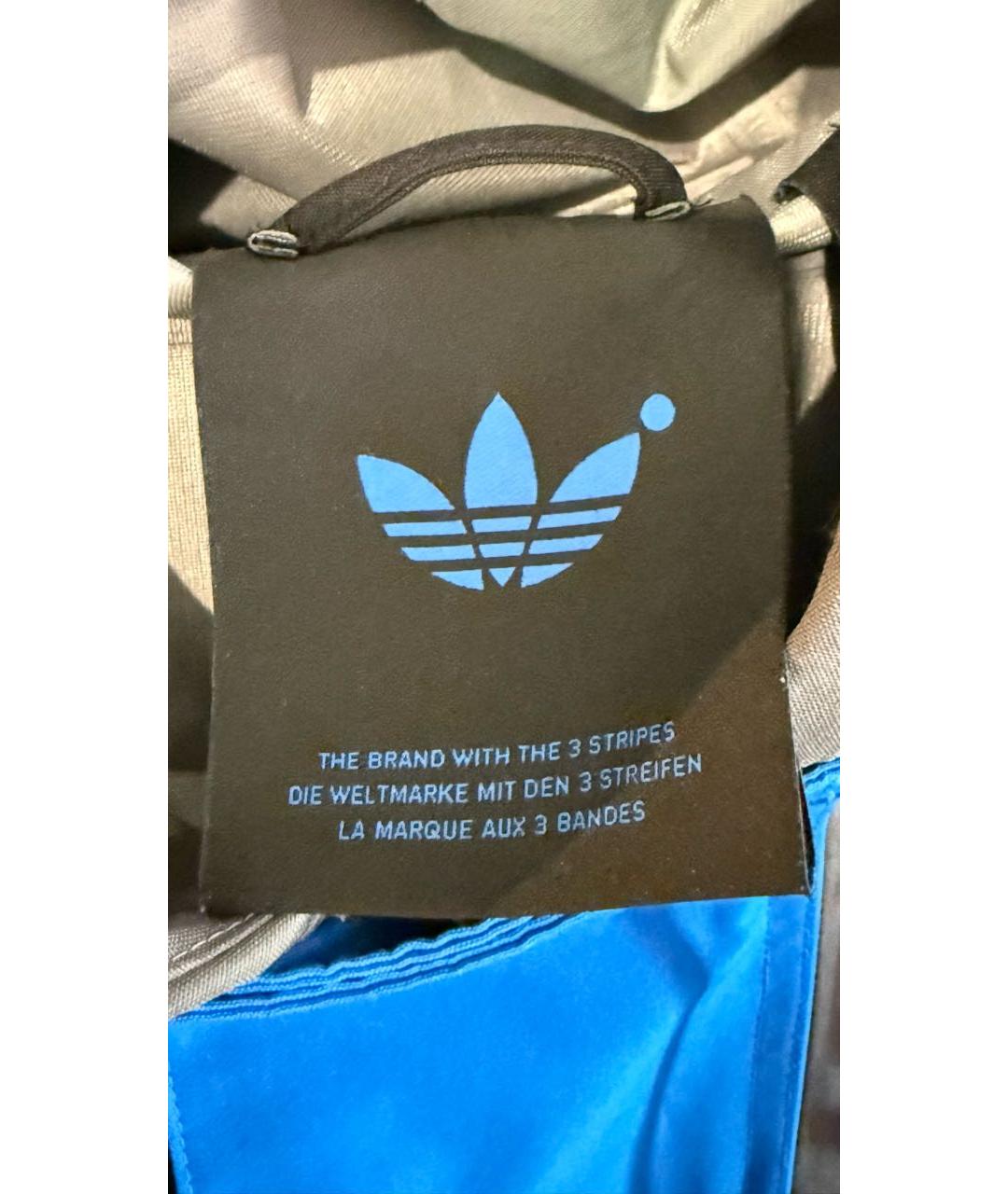 ADIDAS Синяя полиуретановая куртка, фото 3