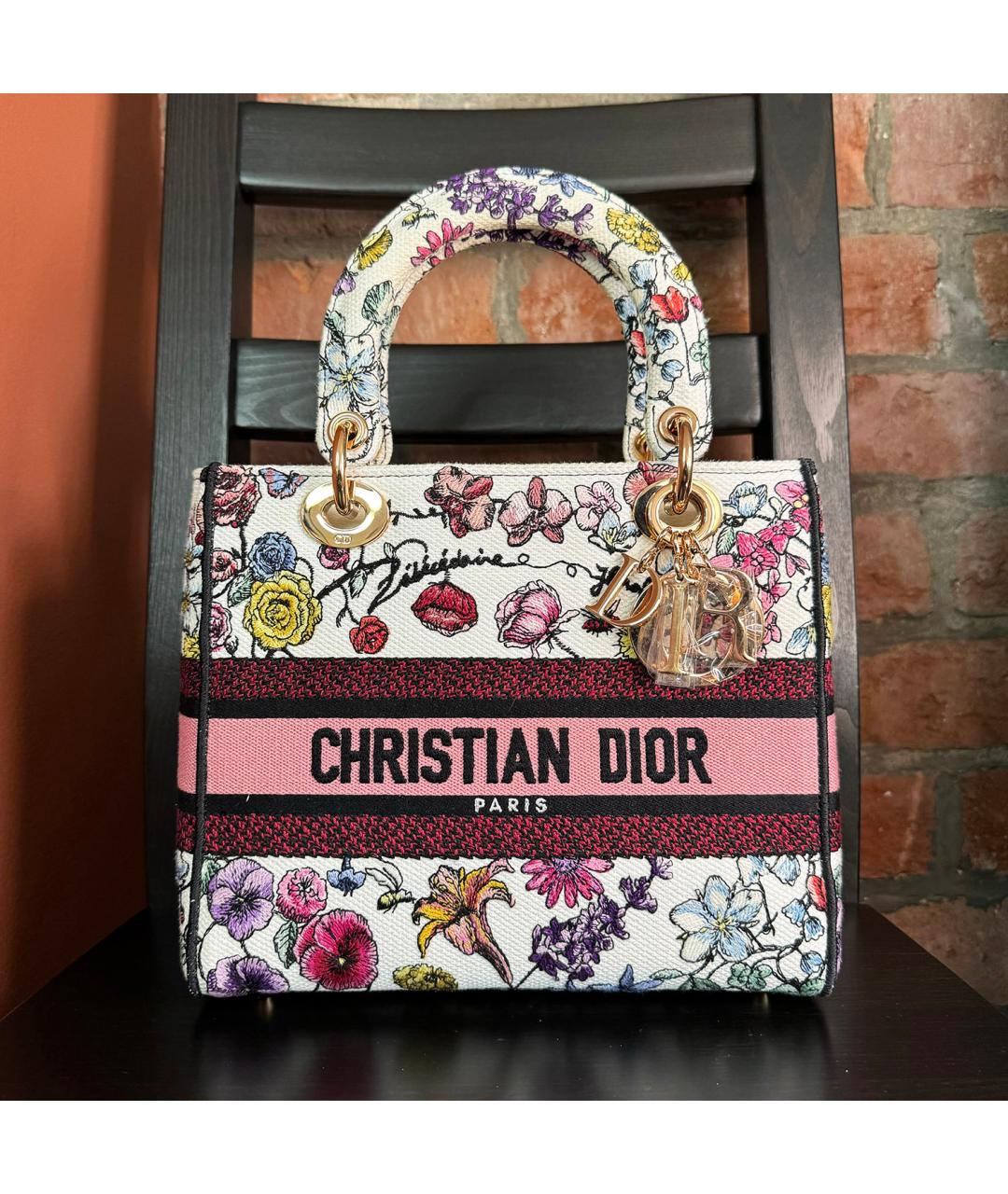 CHRISTIAN DIOR Белая сумка с короткими ручками, фото 6