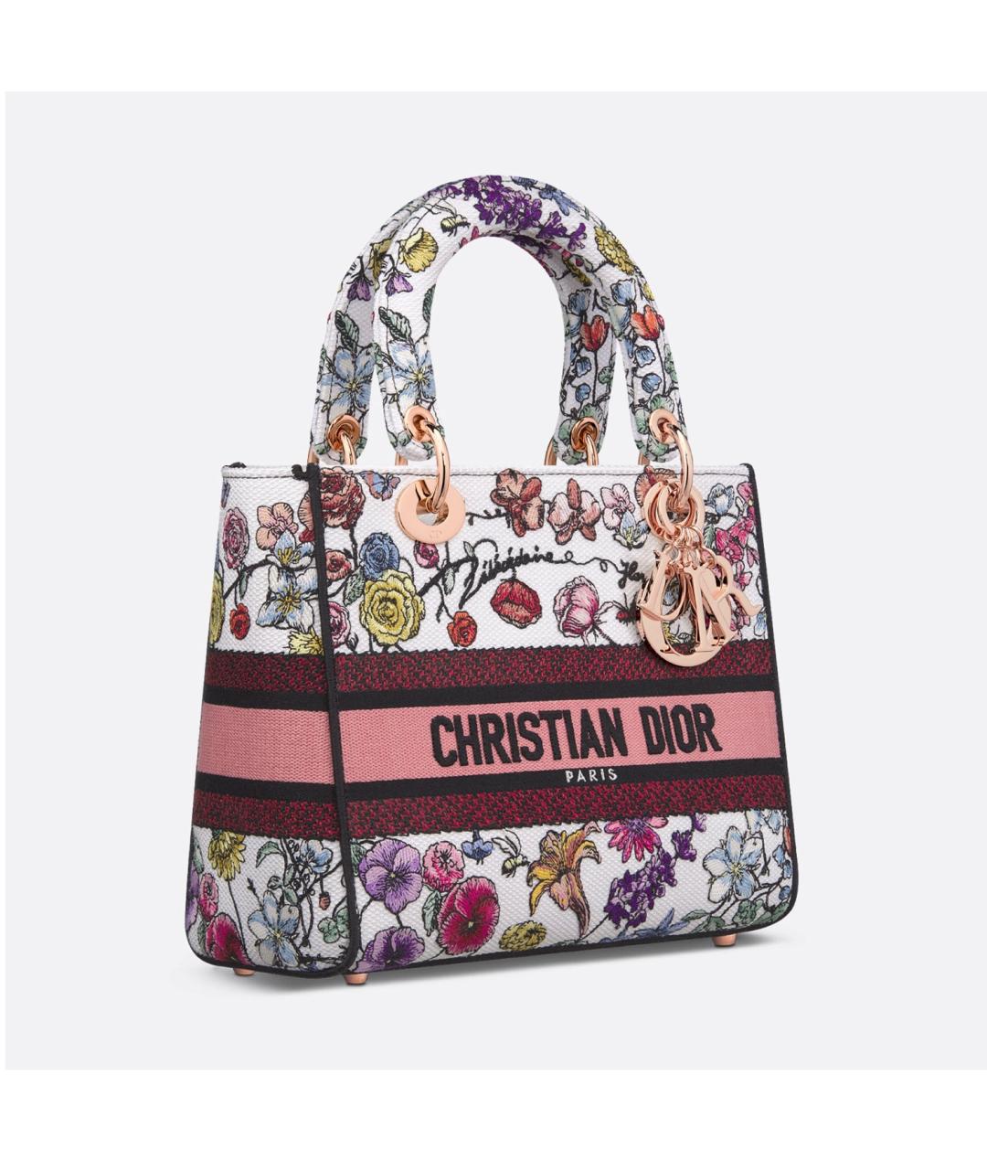 CHRISTIAN DIOR Белая сумка с короткими ручками, фото 2