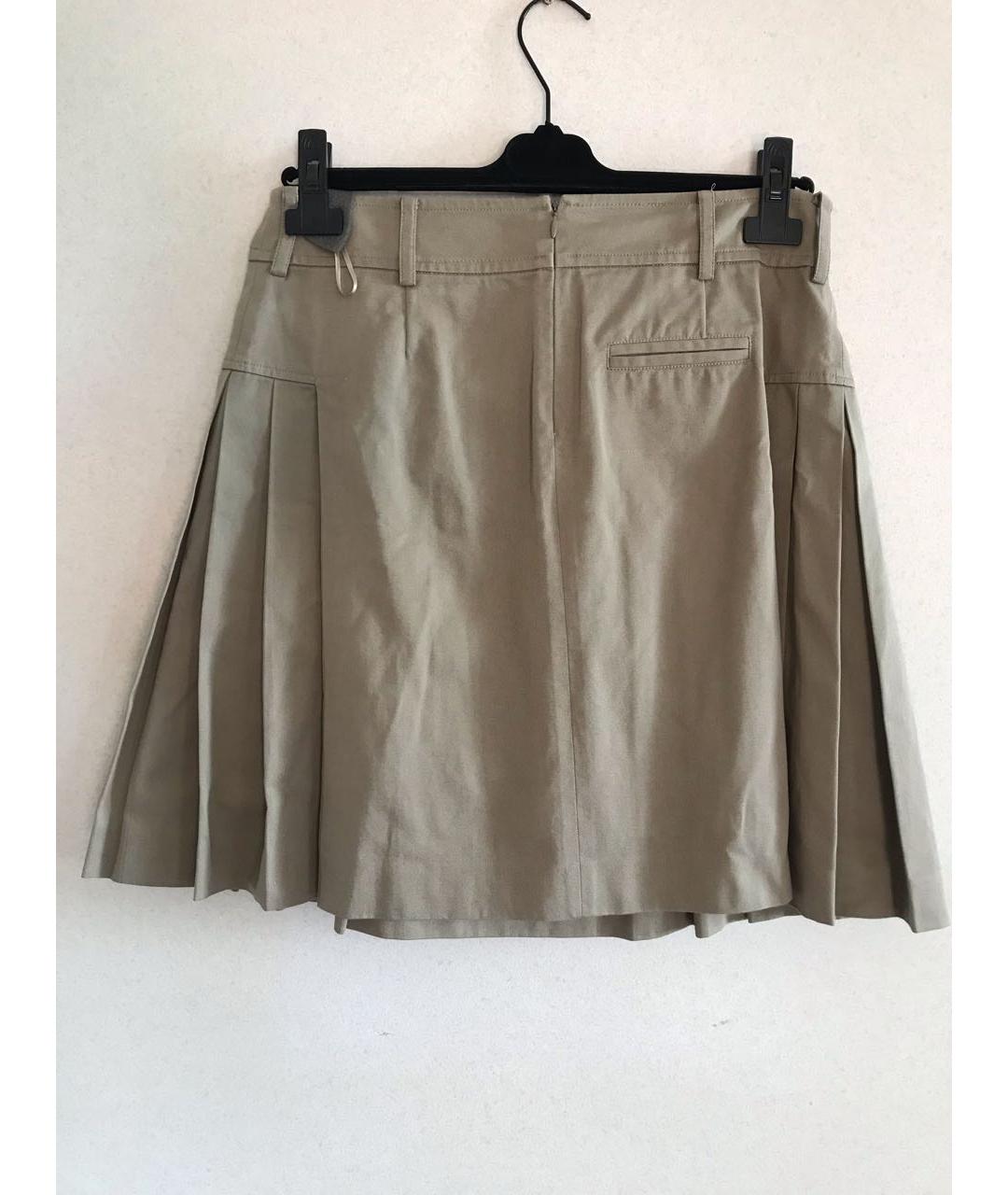 GIVENCHY Хаки хлопковая юбка миди, фото 3