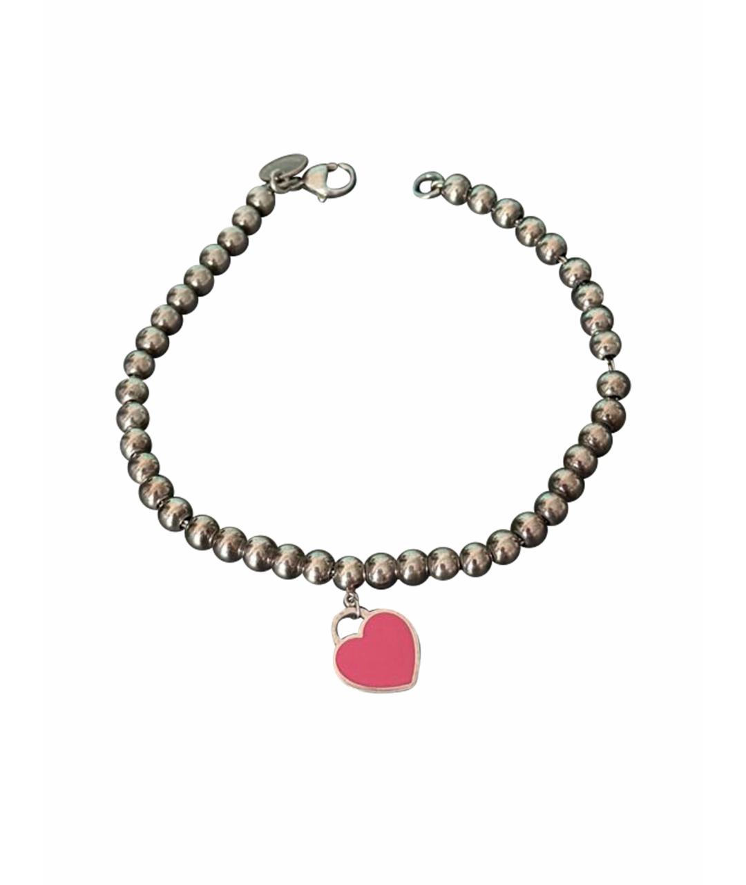 TIFFANY&CO Розовый серебряный браслет, фото 6
