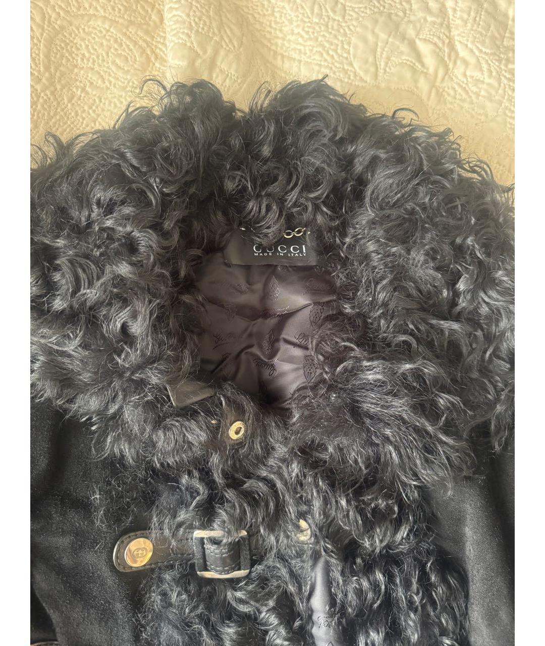 GUCCI Черная замшевая куртка, фото 4