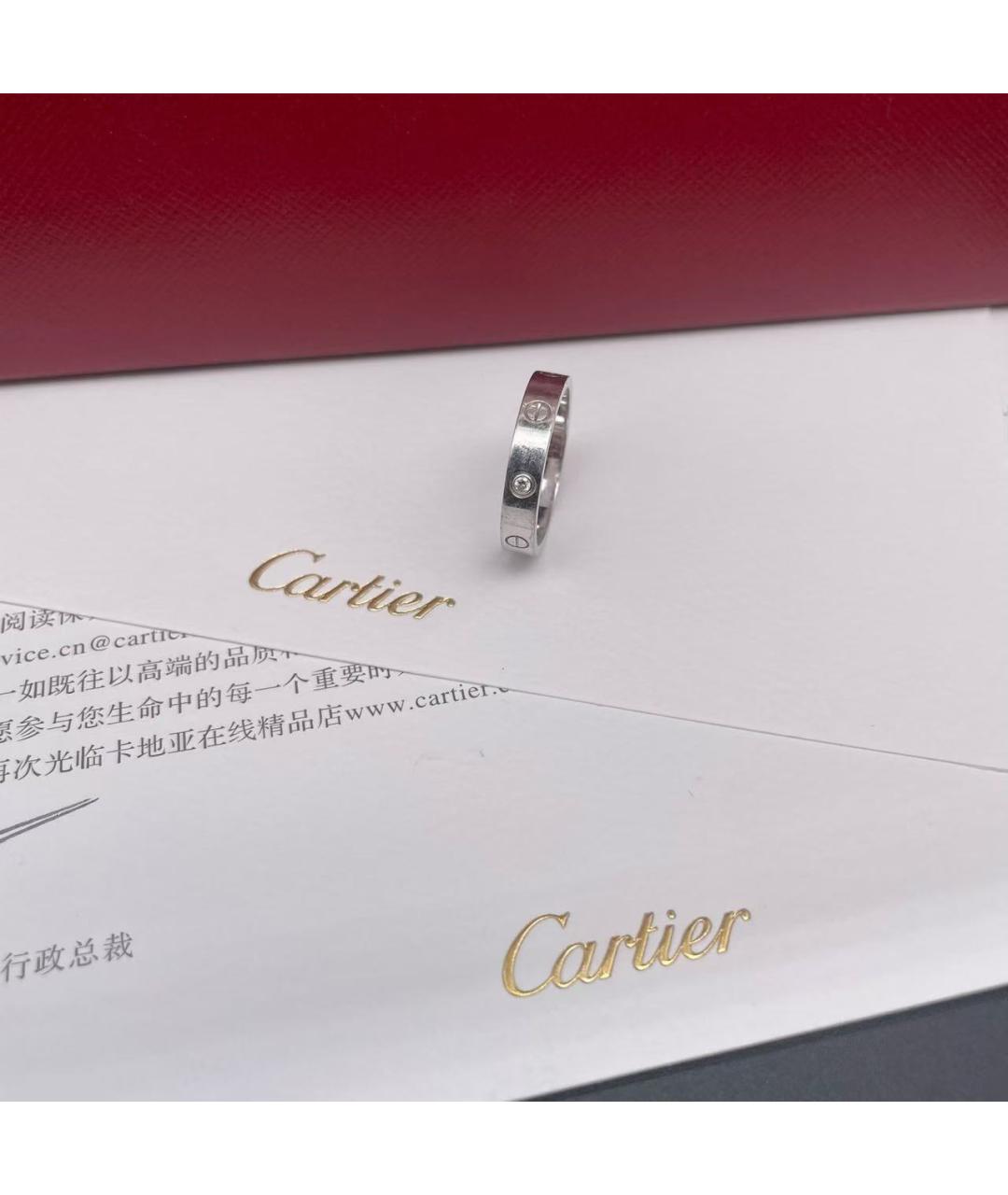 CARTIER Серебряное кольцо из белого золота, фото 4