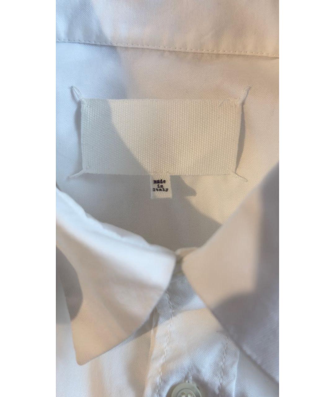 MAISON MARGIELA Белая хлопковая кэжуал рубашка, фото 2