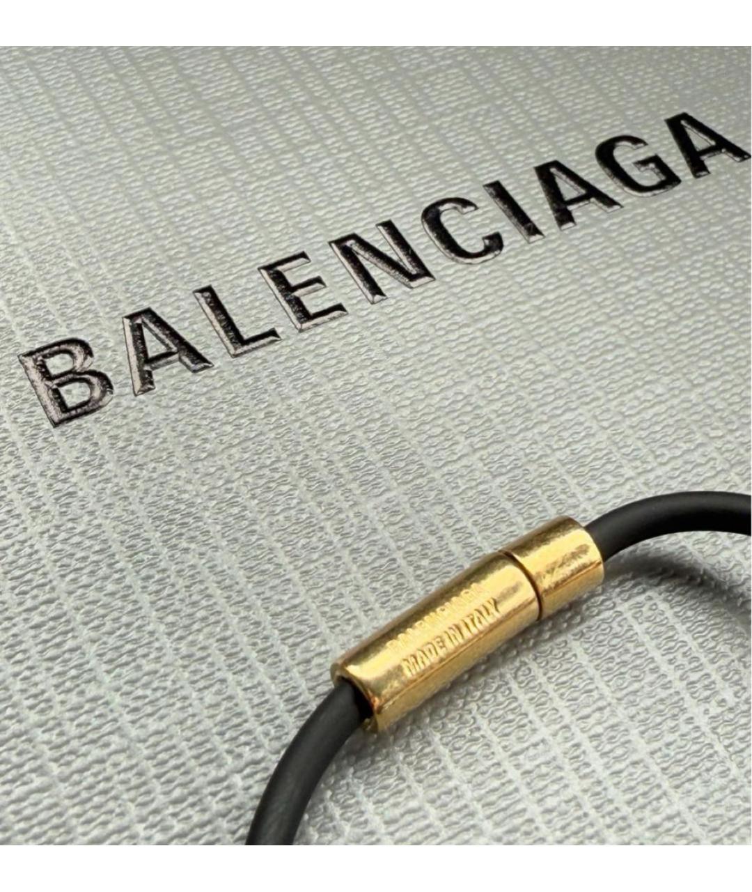 BALENCIAGA Черный металлический чокер, фото 6