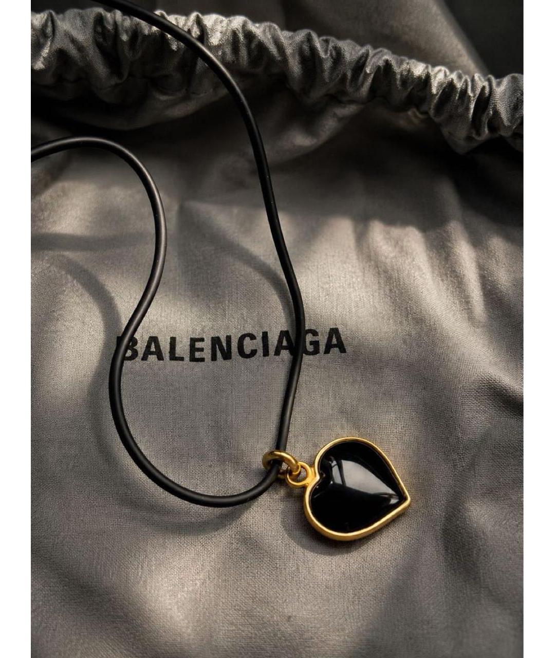 BALENCIAGA Черный металлический чокер, фото 4
