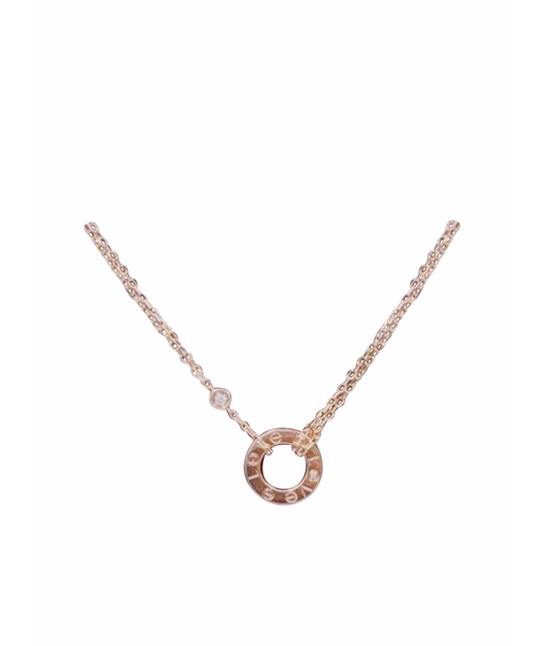 CARTIER Розовая подвеска из розового золота, фото 1