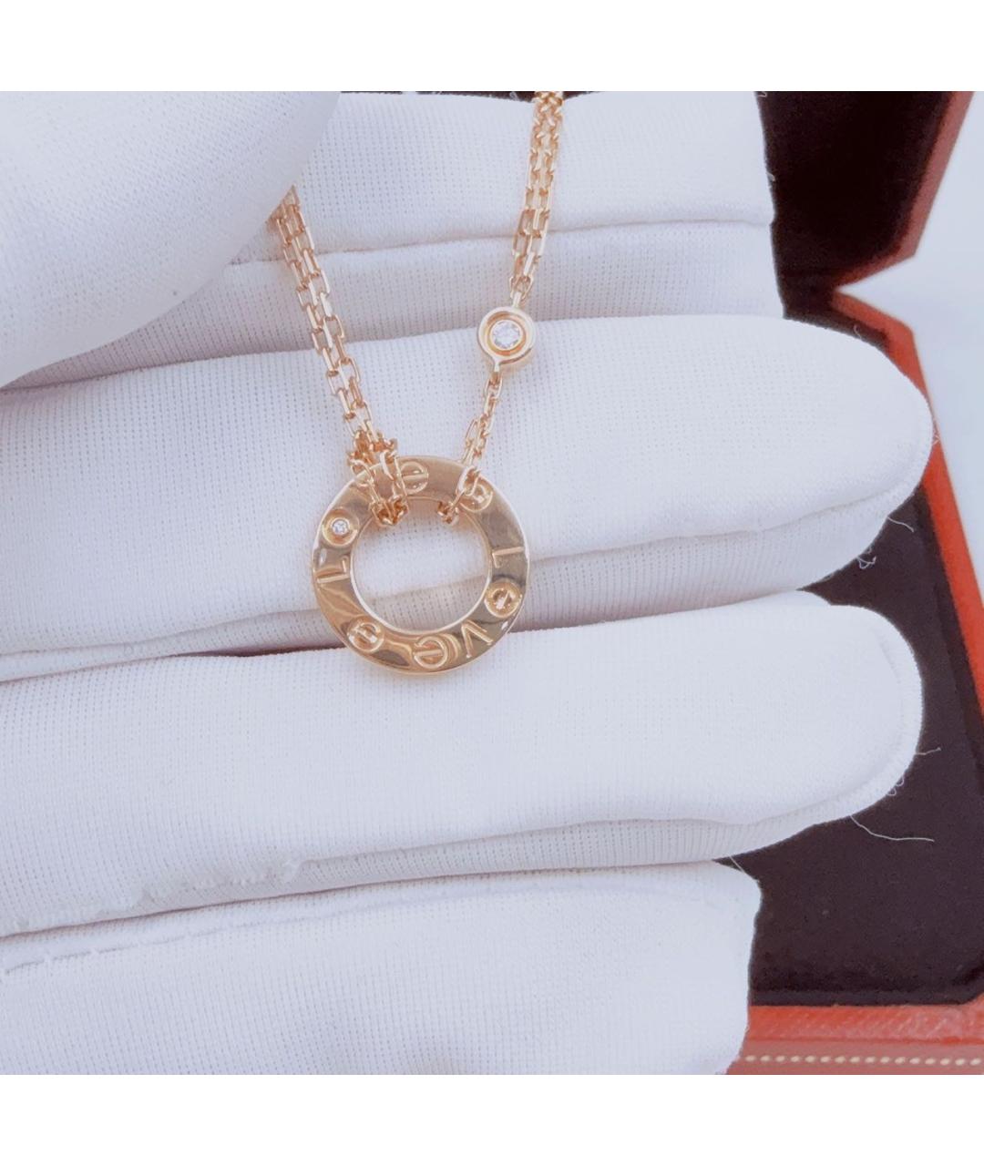 CARTIER Розовая подвеска из розового золота, фото 3