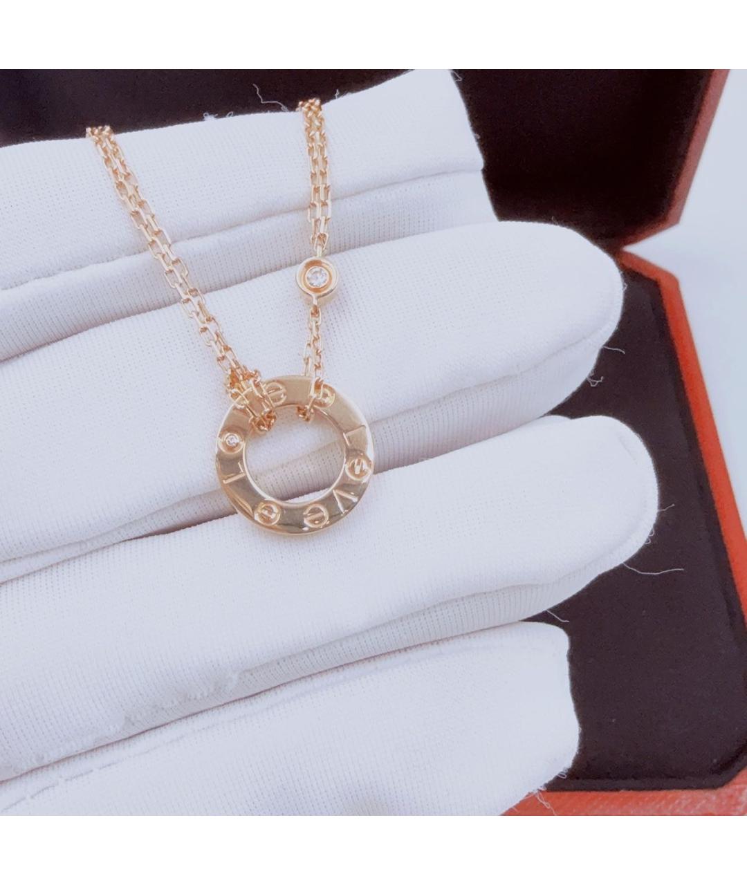 CARTIER Розовая подвеска из розового золота, фото 4