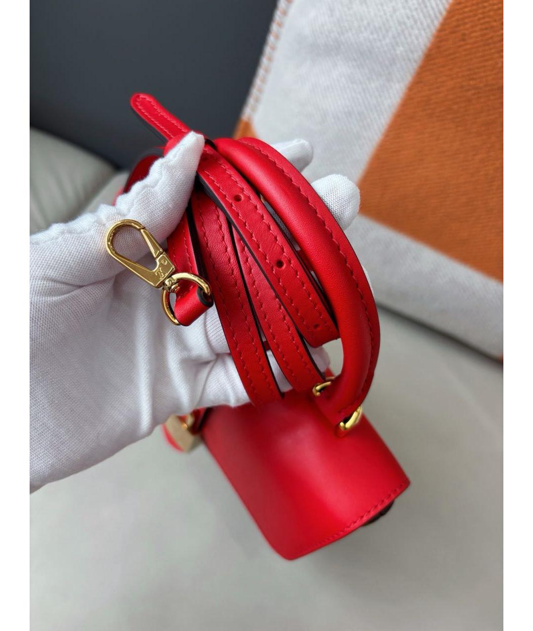 LOUIS VUITTON Красная сумка через плечо, фото 6