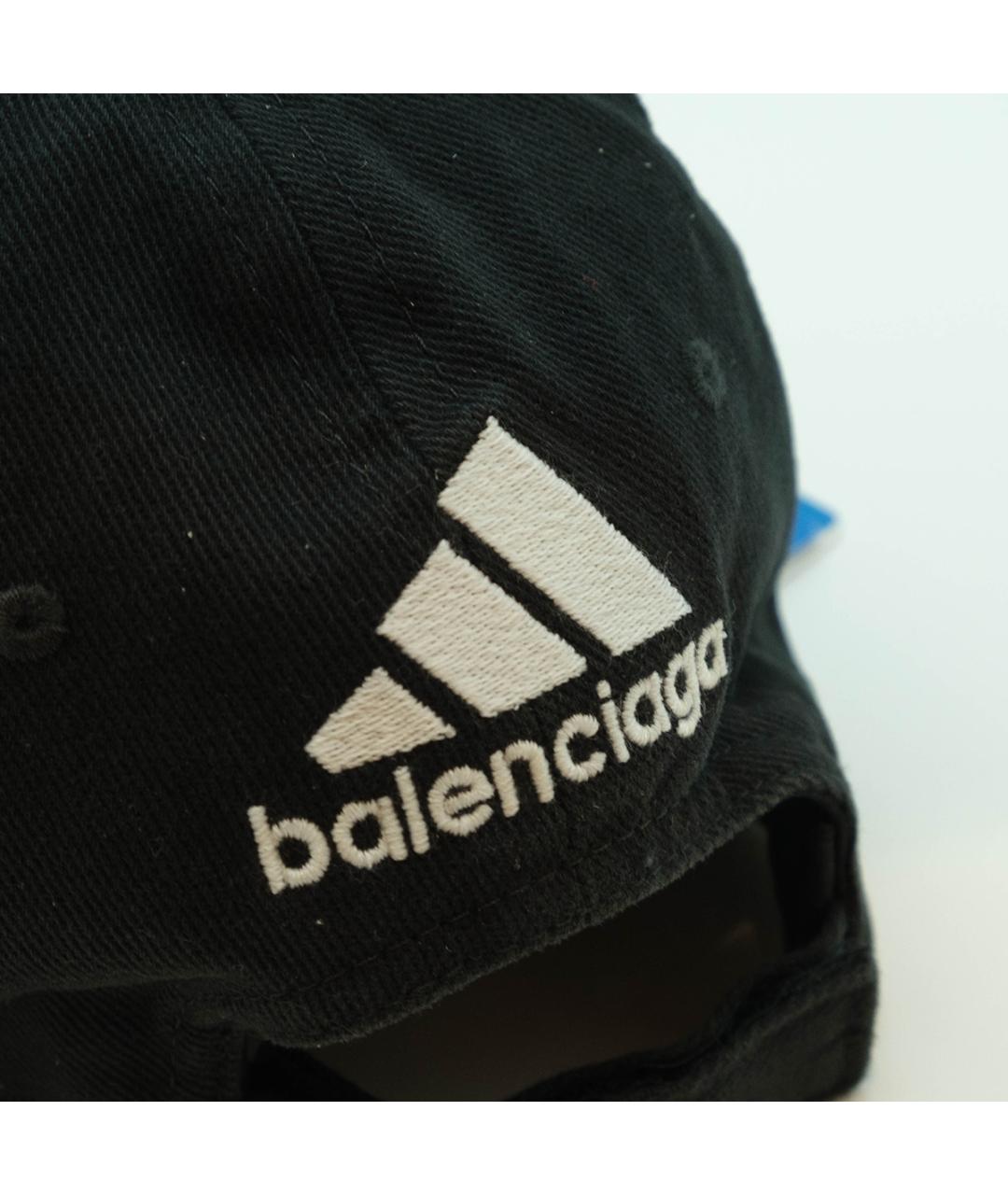 BALENCIAGA Черная хлопковая кепка, фото 5
