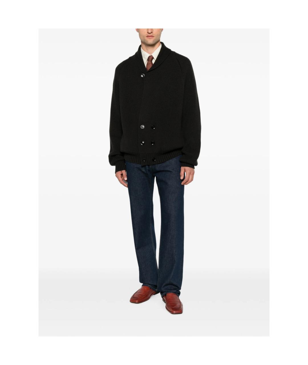 7 FOR ALL MANKIND Темно-синие хлопковые прямые джинсы, фото 3