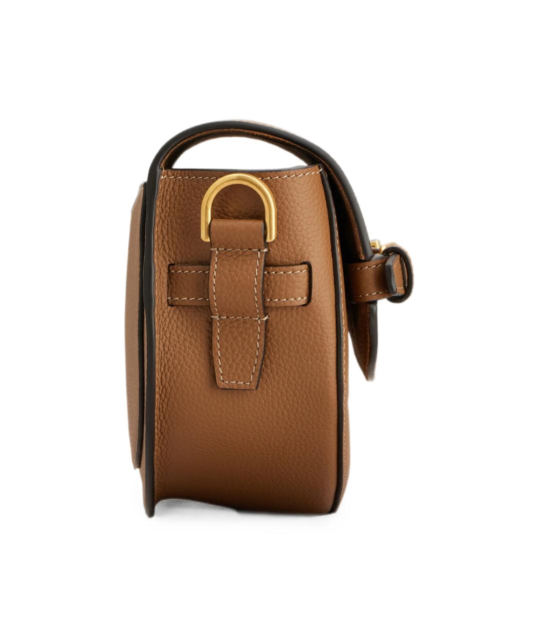 TOD'S Бежевая кожаная сумка через плечо, фото 5