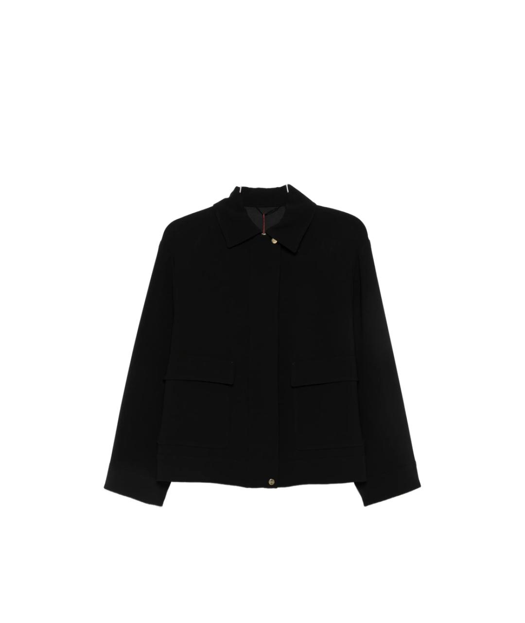 MAX MARA STUDIO Черная полиэстеровая куртка, фото 1