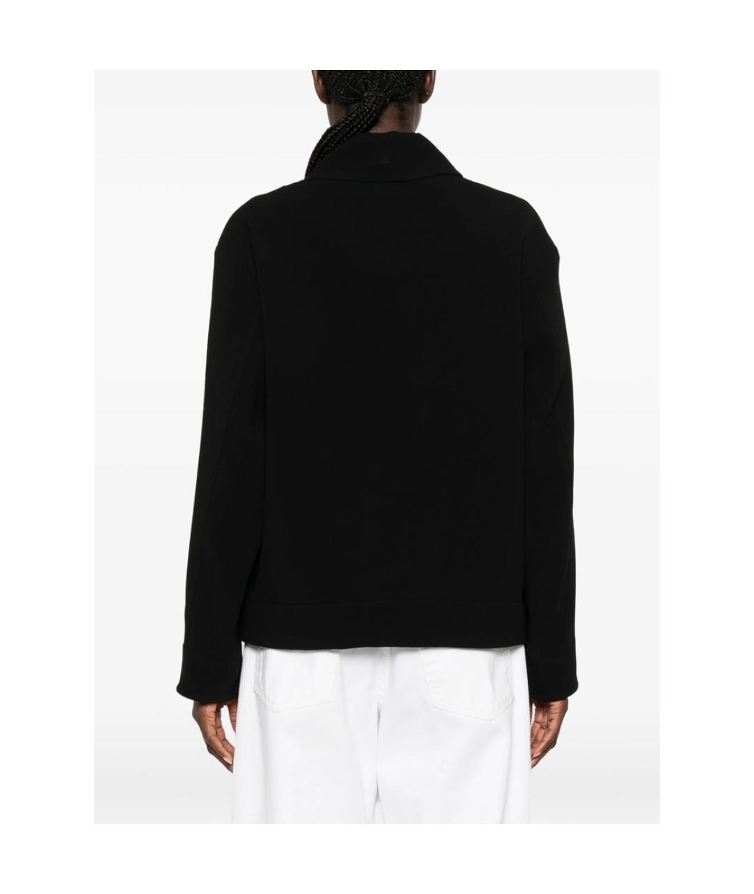 MAX MARA STUDIO Черная полиэстеровая куртка, фото 5