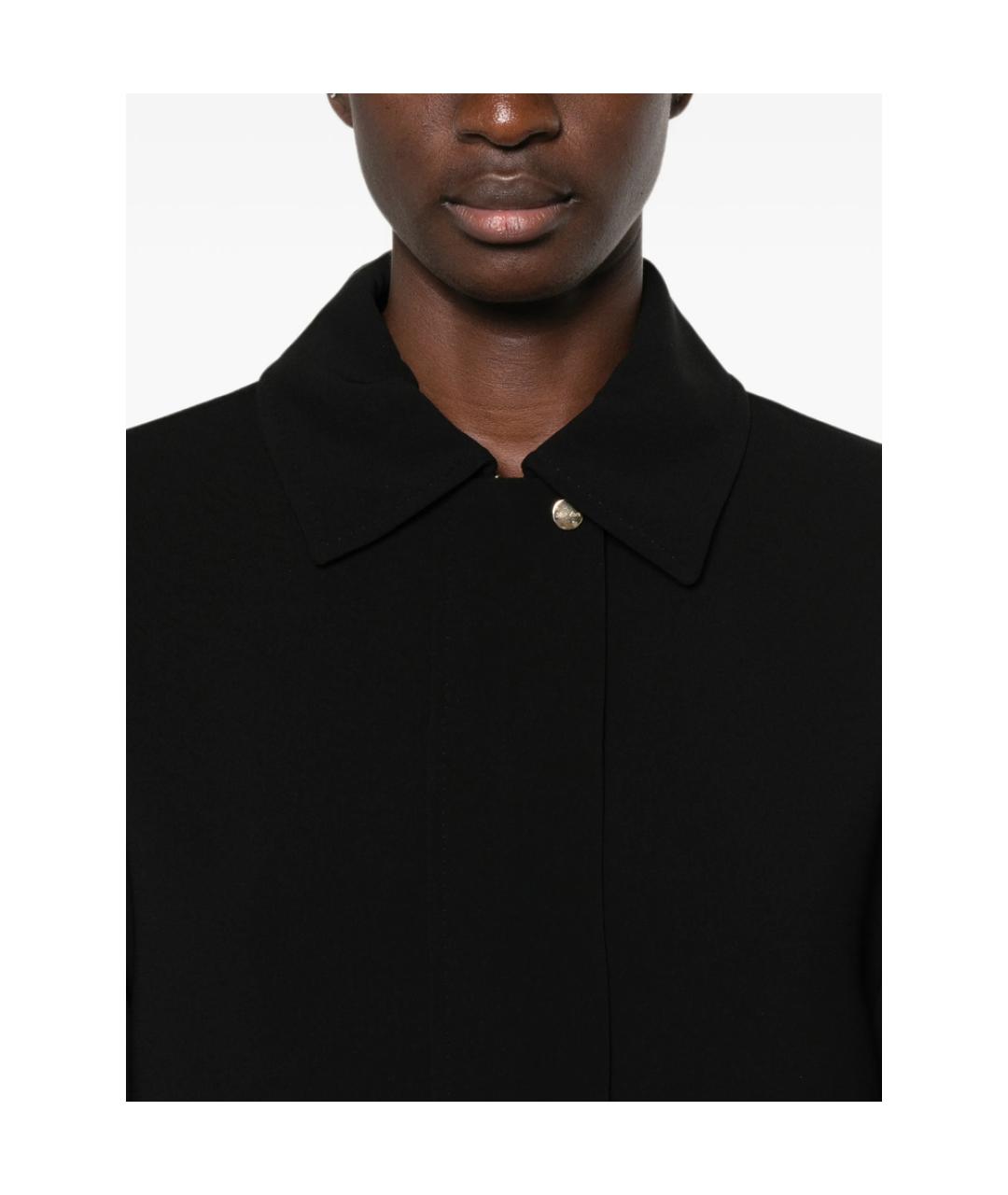 MAX MARA STUDIO Черная полиэстеровая куртка, фото 3
