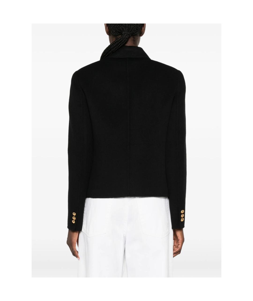 MAX MARA STUDIO Черная полиэстеровая куртка, фото 4