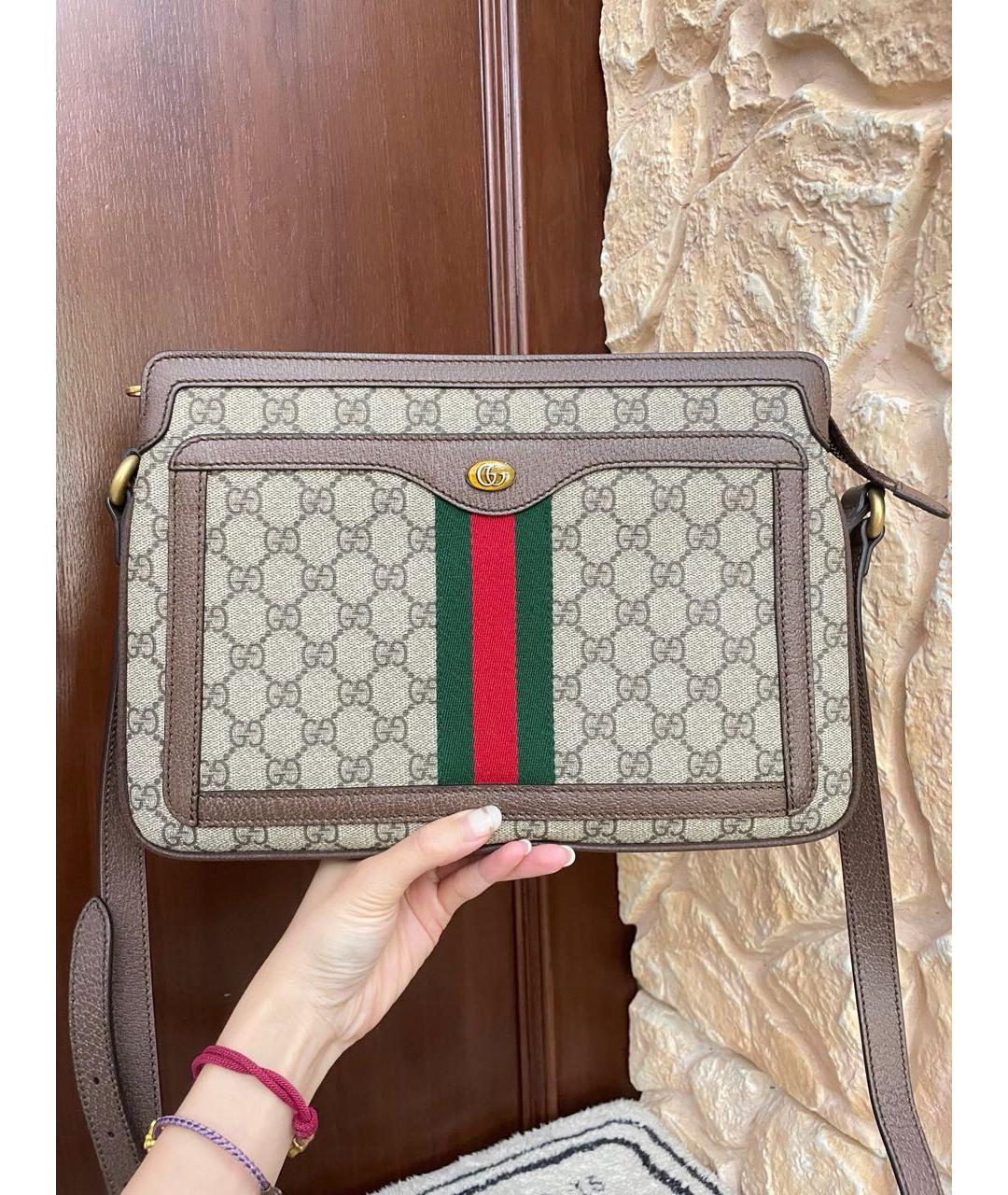 GUCCI Кожаная сумка через плечо, фото 2