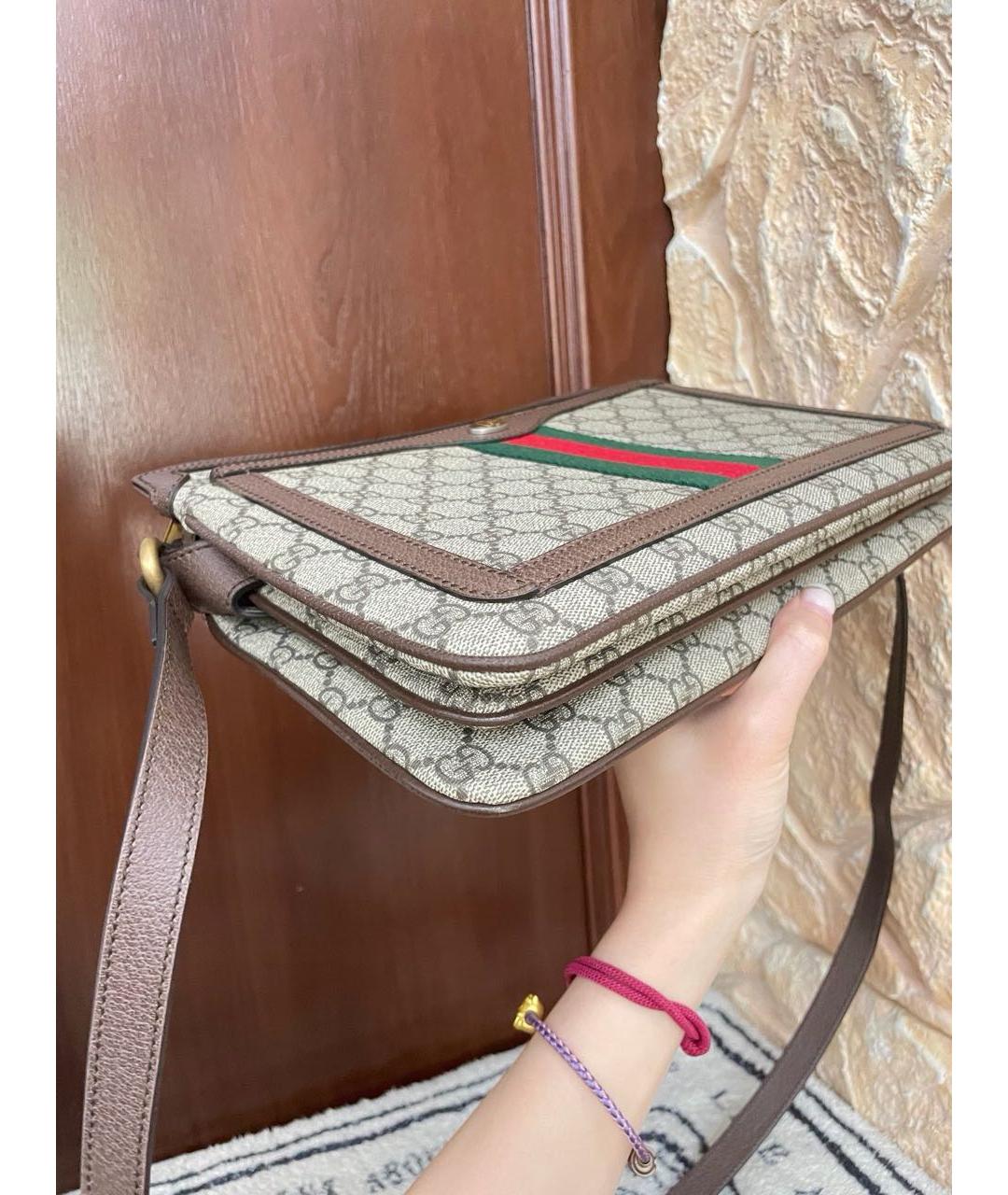 GUCCI Кожаная сумка через плечо, фото 4