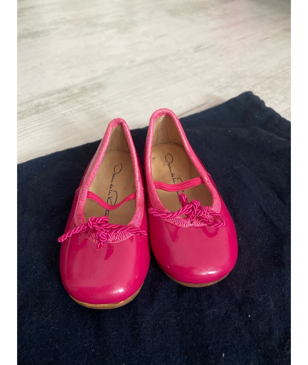 OSCAR DE LA RENTA Розовые кожаные балетки и туфли, фото 2