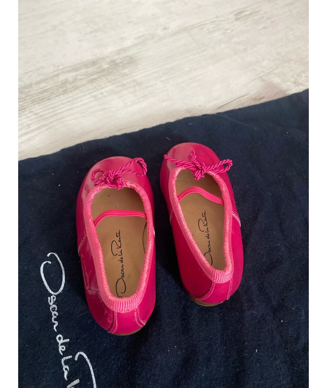 OSCAR DE LA RENTA Розовые кожаные балетки и туфли, фото 3