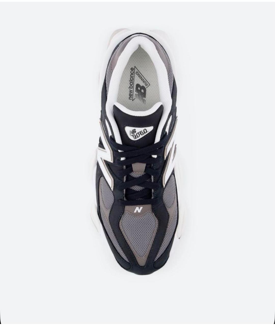 NEW BALANCE Черные кожаные низкие кроссовки / кеды, фото 2