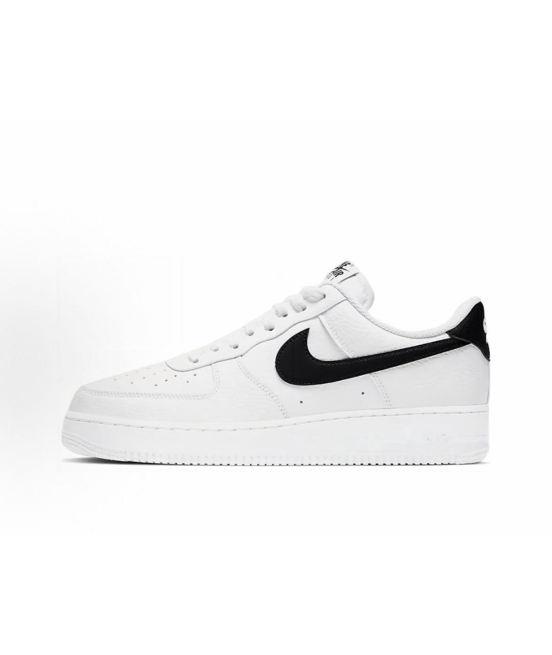 NIKE Белые кожаные низкие кроссовки / кеды, фото 5