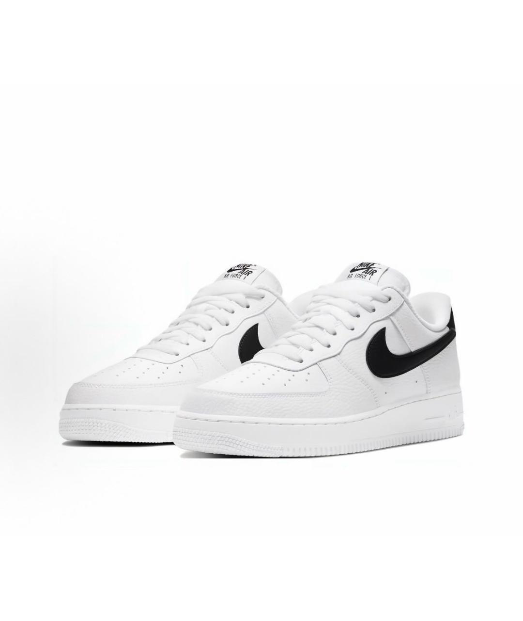 NIKE Белые кожаные низкие кроссовки / кеды, фото 2