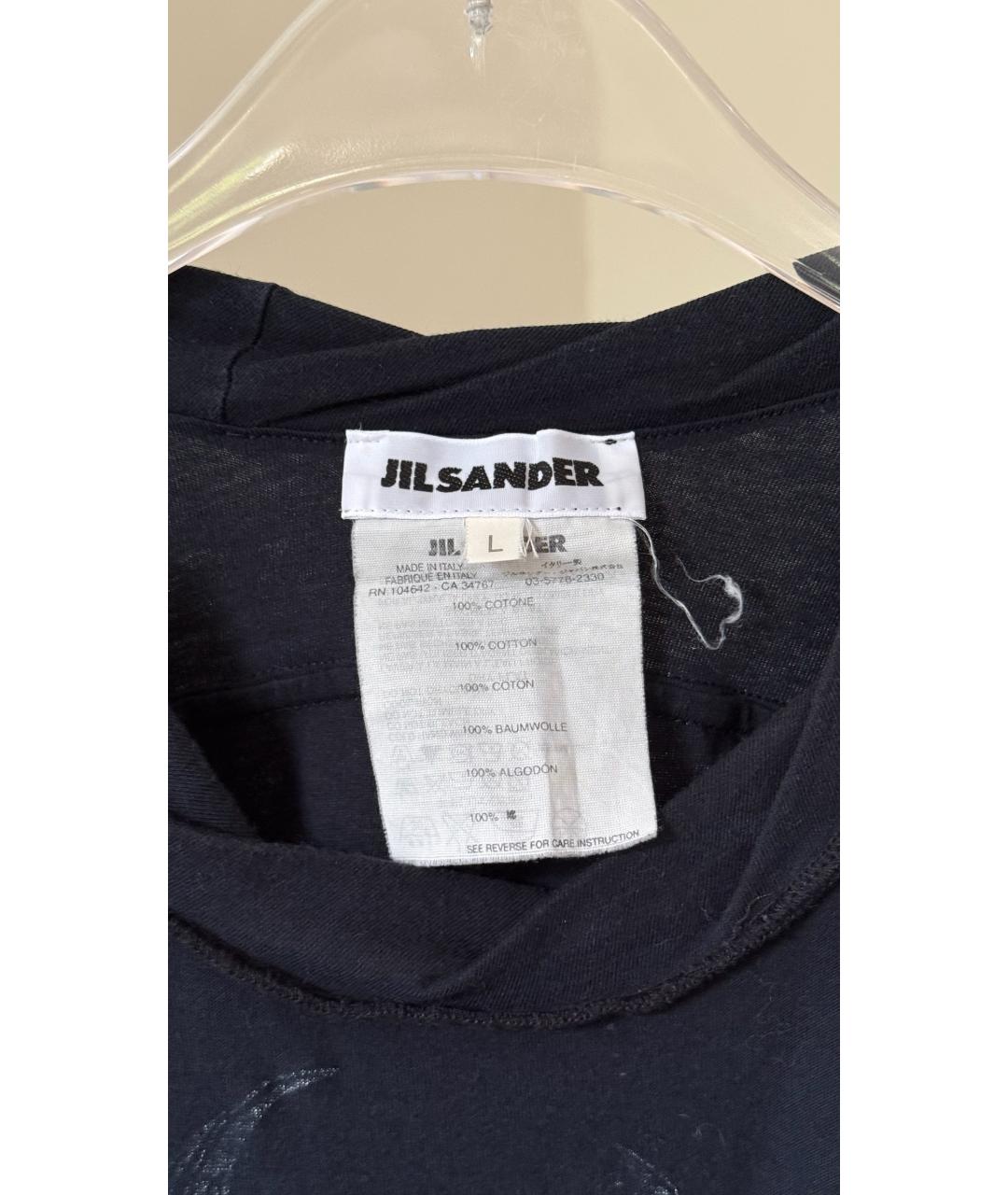 JIL SANDER Черная футболка, фото 7