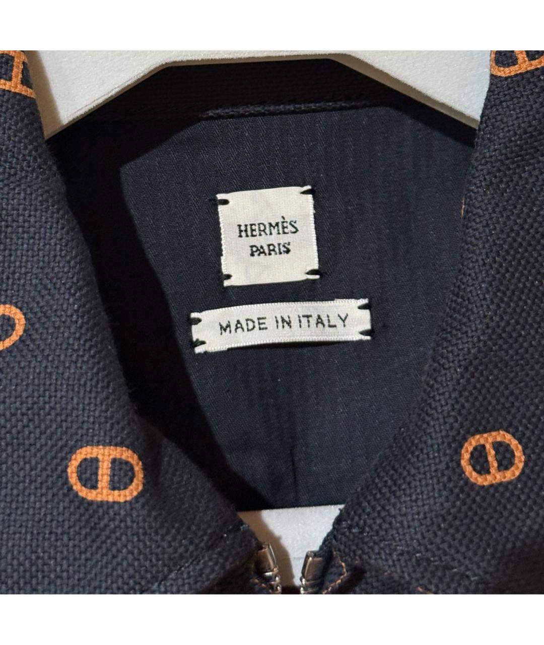 HERMES Черное хлопковое повседневное платье, фото 4