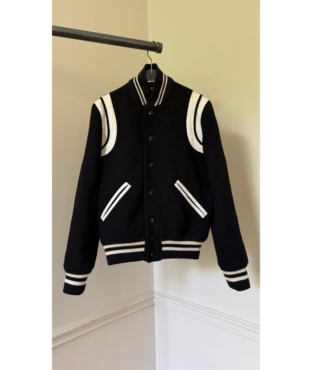 SAINT LAURENT Черная шерстяная куртка, фото 8