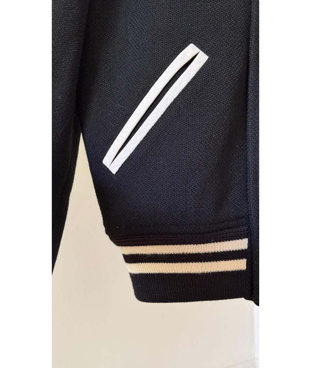 SAINT LAURENT Черная шерстяная куртка, фото 5