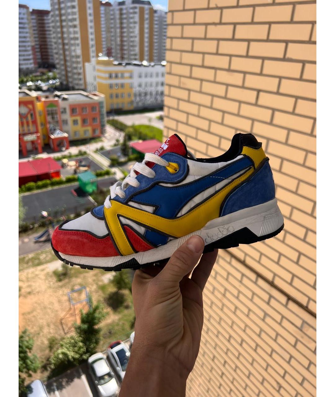 DIADORA HERITAGE Красные синтетические низкие кроссовки / кеды, фото 5