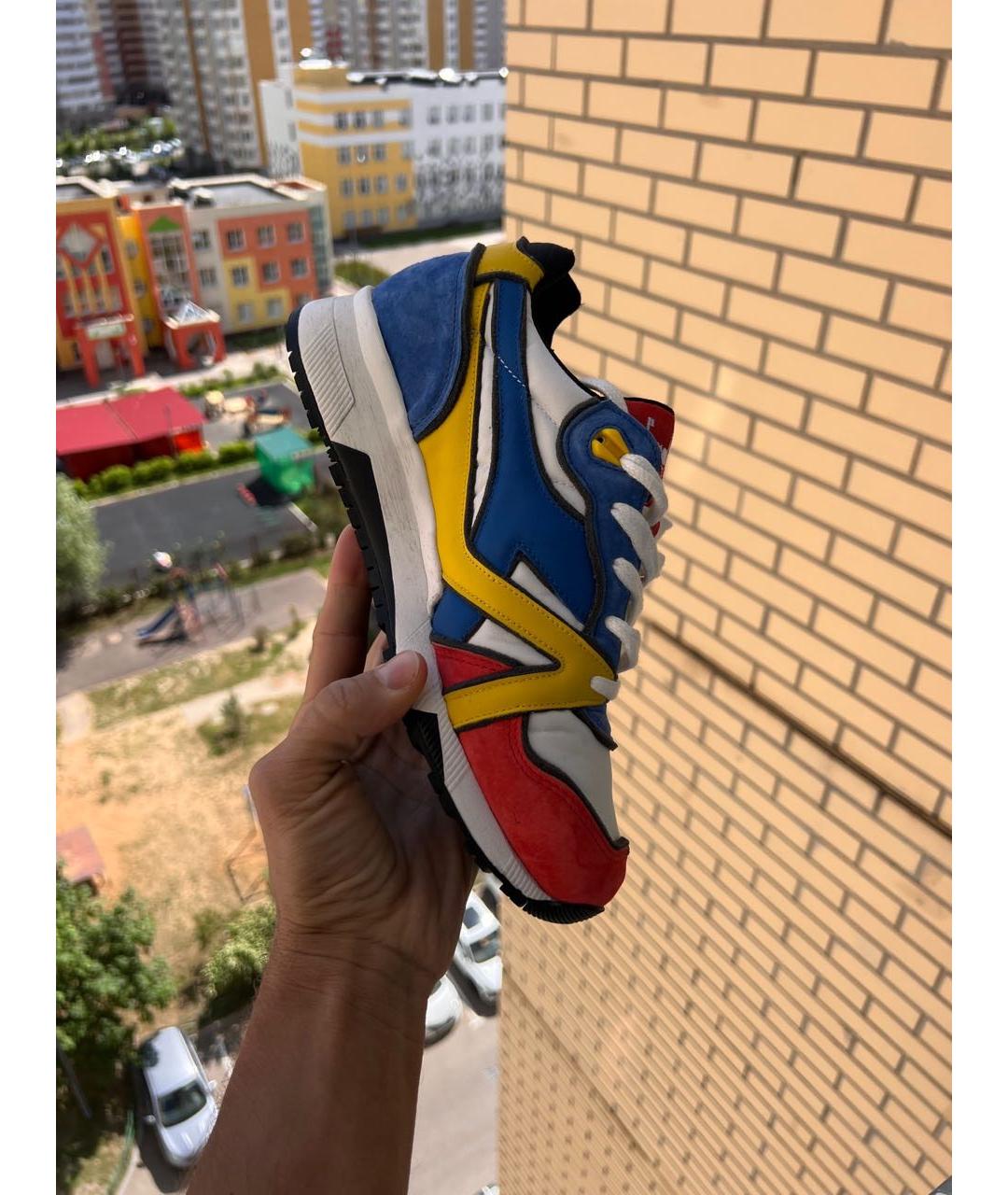 DIADORA HERITAGE Красные синтетические низкие кроссовки / кеды, фото 3