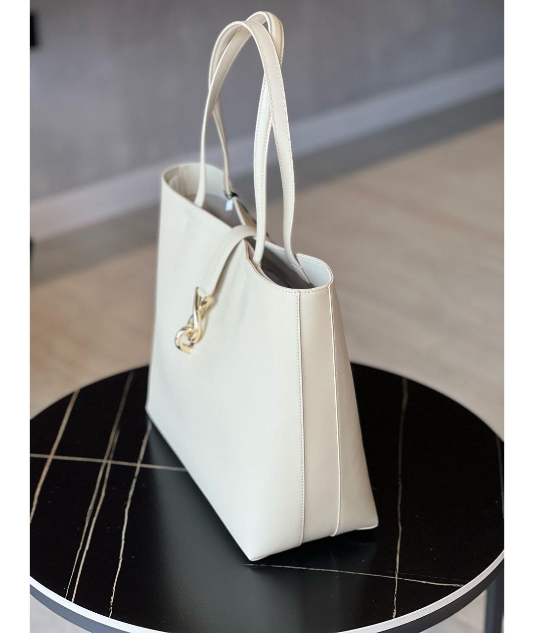 FURLA Бежевая кожаная сумка через плечо, фото 2