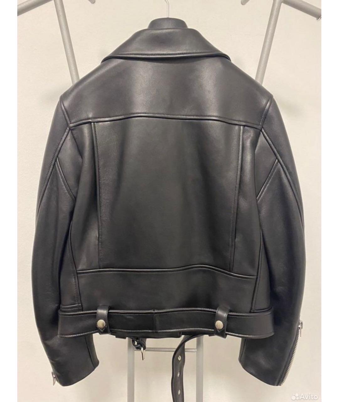 ACNE STUDIOS Черная кожаная куртка, фото 4