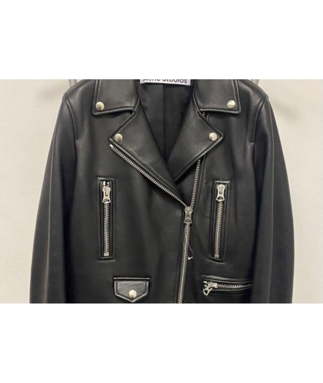 ACNE STUDIOS Черная кожаная куртка, фото 3