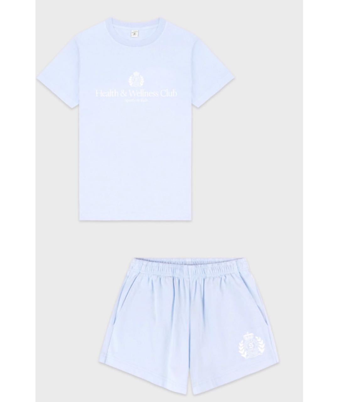 SPORTY AND RICH Голубой хлопковый спортивные костюмы, фото 9
