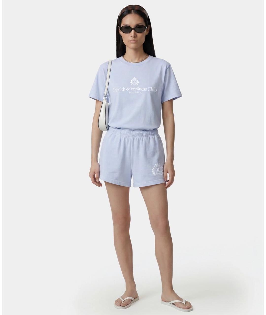 SPORTY AND RICH Голубой хлопковый спортивные костюмы, фото 7