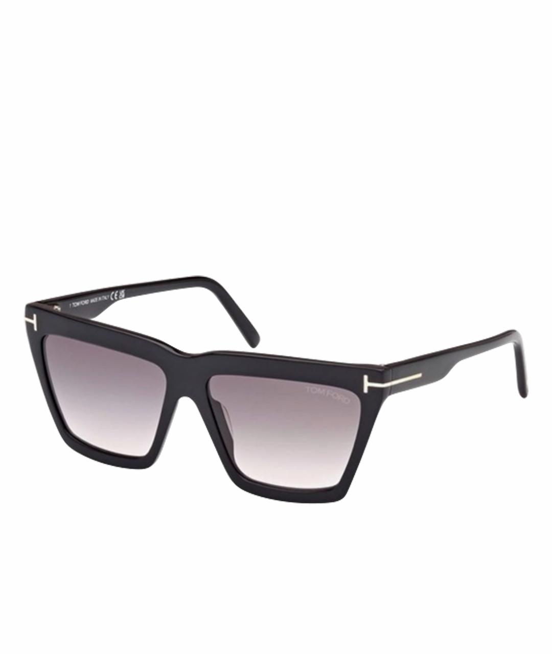 TOM FORD Черные пластиковые солнцезащитные очки, фото 8