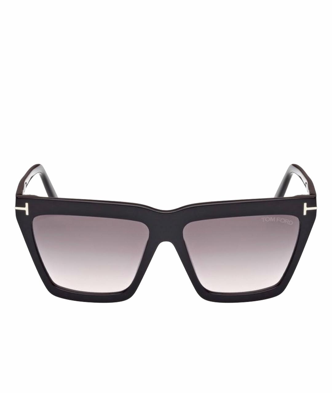 TOM FORD Черные пластиковые солнцезащитные очки, фото 1