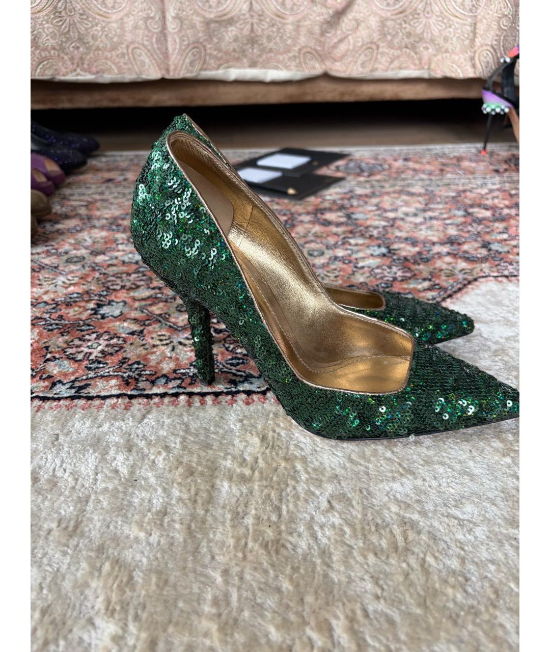 DOLCE&GABBANA Зеленые туфли, фото 6