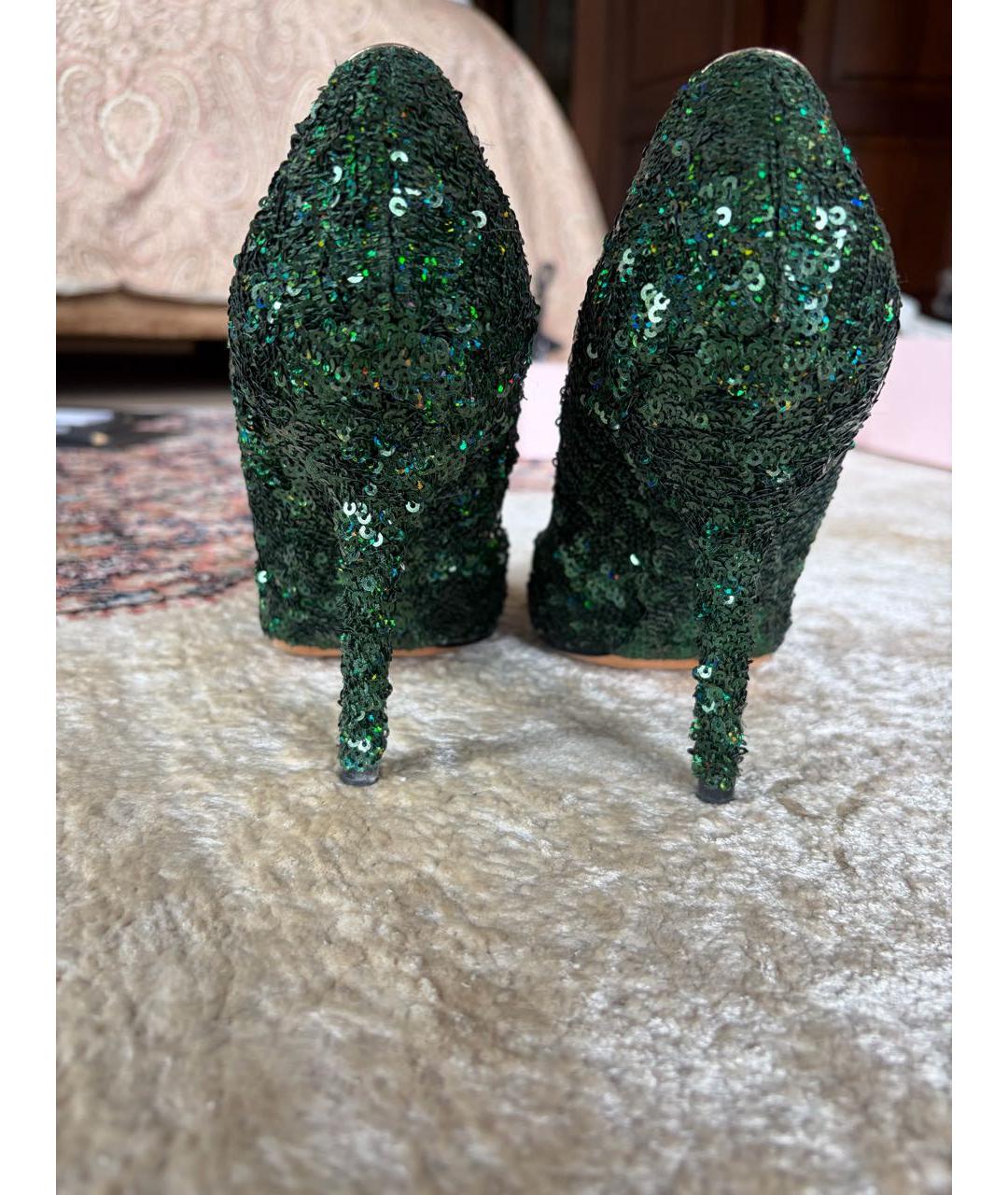 DOLCE&GABBANA Зеленые туфли, фото 4