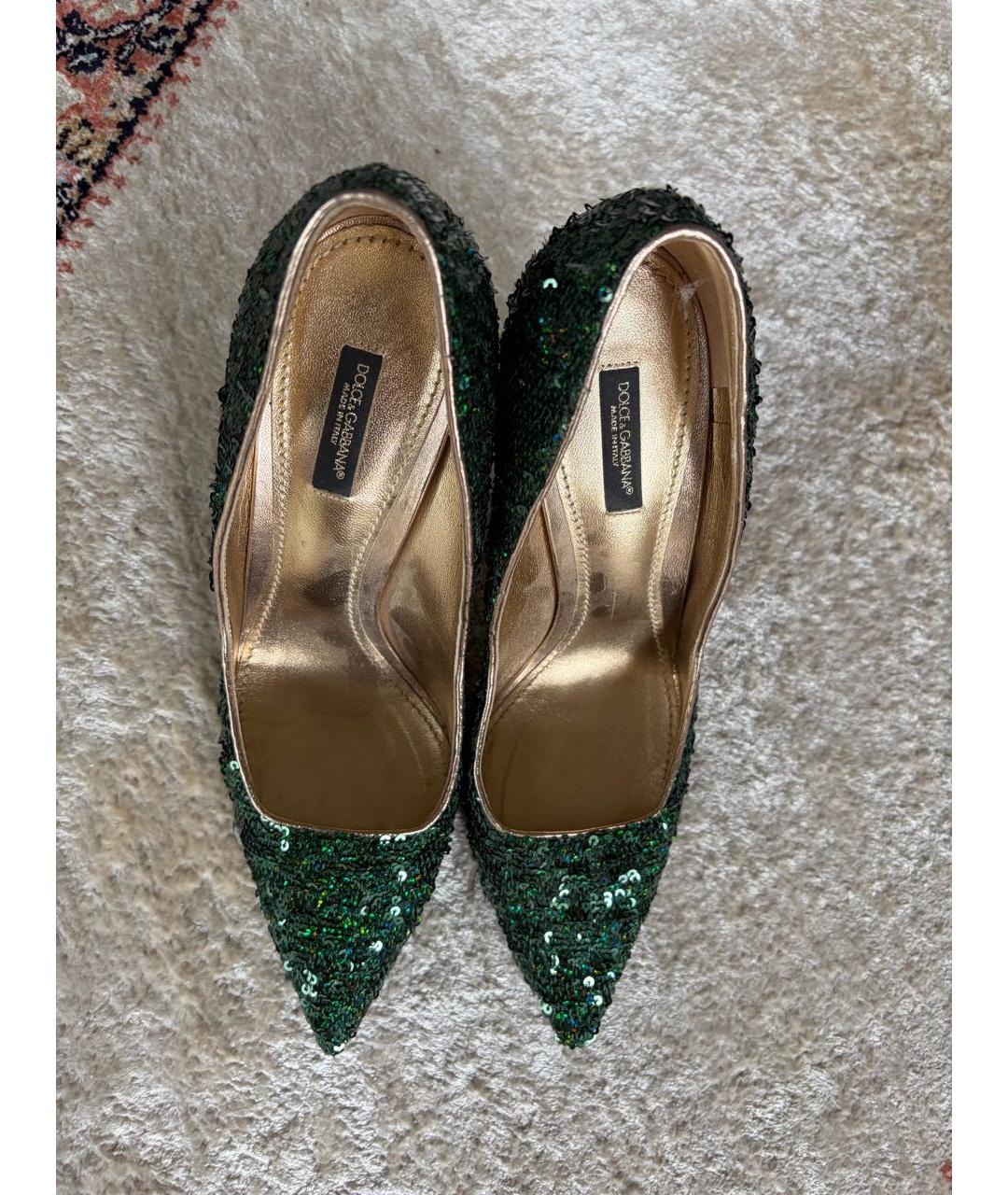 DOLCE&GABBANA Зеленые туфли, фото 2