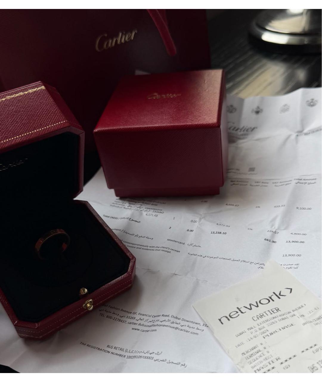 CARTIER Золотое кольцо из розового золота, фото 5