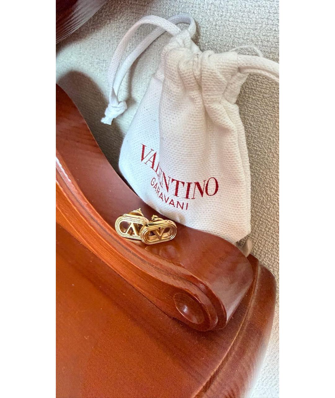 VALENTINO Золотые латунные серьги, фото 4