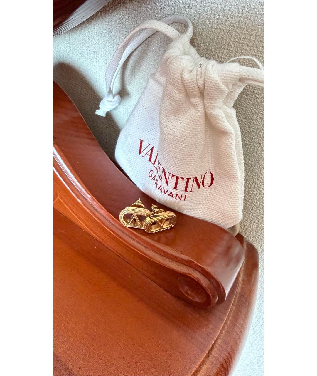 VALENTINO Золотые латунные серьги, фото 6