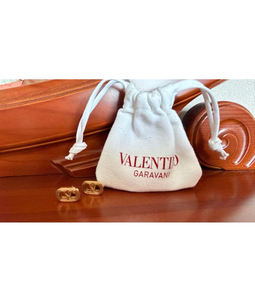 VALENTINO Золотые латунные серьги, фото 7